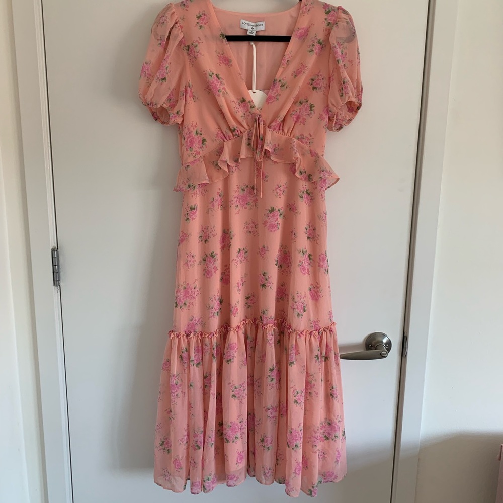 Loveshackfancy X Target Collab Pink Midi Dress - … - image 2